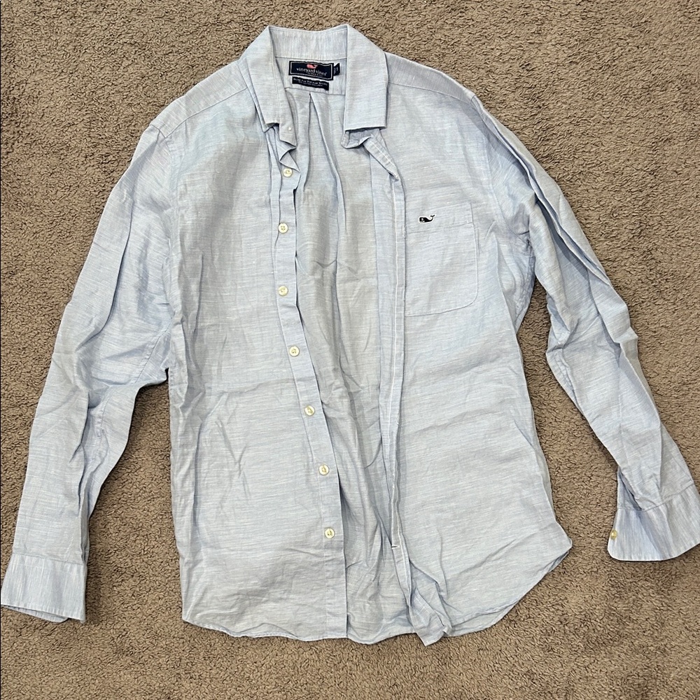 Vineyard Vines Men's Light Blue Casual Shirt
